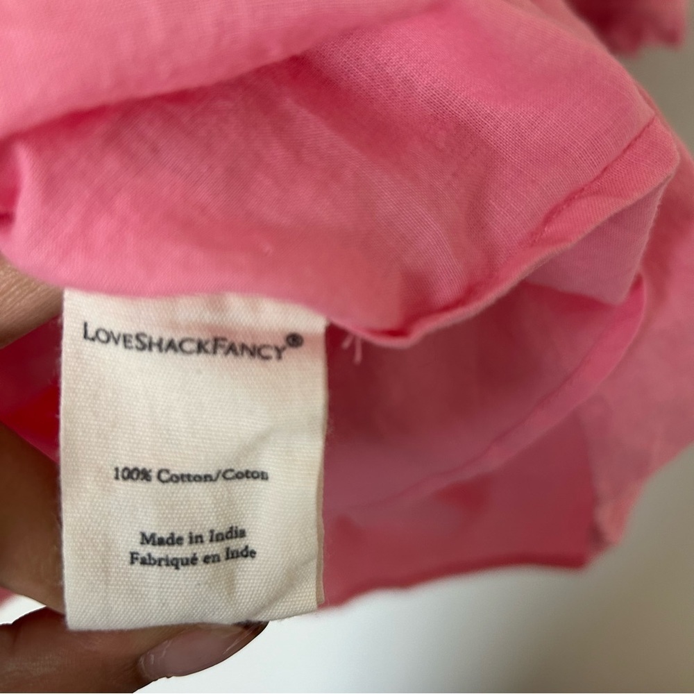 LoveShackFancy Sanaya Mini Dress in Pink - Picture 5 of 6